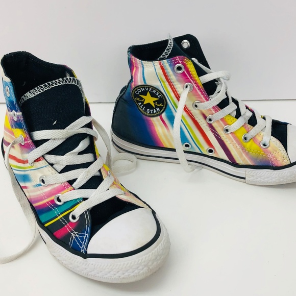 girls rainbow converse
